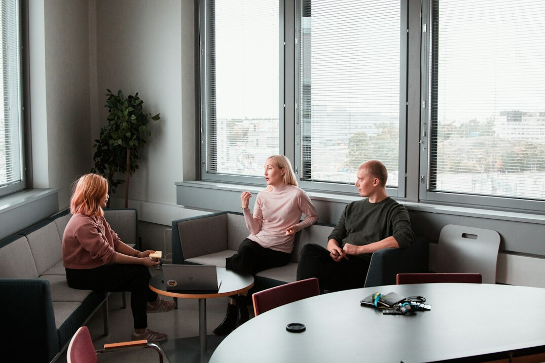 team discussion in meeting